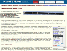 Tablet Screenshot of irishflutes.co.uk